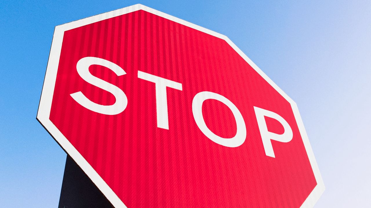 Wallpaper stop, sign, word, red