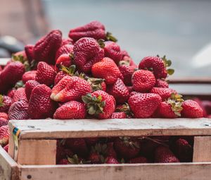 Preview wallpaper strawberries, berries, basket