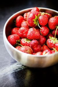 Preview wallpaper strawberries, berries, bowl, food