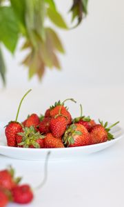 Preview wallpaper strawberries, berries, fruits, dessert