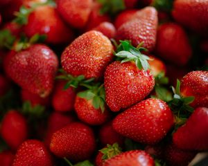 Preview wallpaper strawberries, berries, red, food