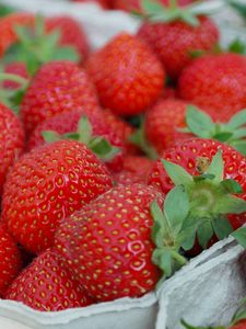 Preview wallpaper strawberries, berries, ripe