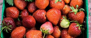 Preview wallpaper strawberries, berries, ripe, summer
