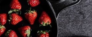 Preview wallpaper strawberries, berries, ripe, sweet cherries, blueberries