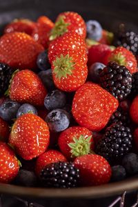 Preview wallpaper strawberries, blackberries, blueberries, berries, food