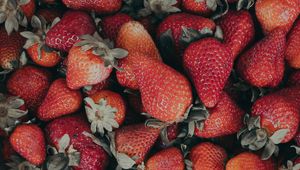 Preview wallpaper strawberries, red, ripe, berries, fresh