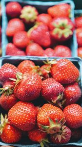 Preview wallpaper strawberry, berries, fruit, fresh, box