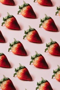 Preview wallpaper strawberry, berries, red, ripe, pattern