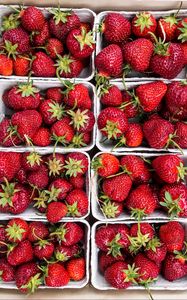 Preview wallpaper strawberry, berries, ripe, harvest