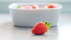 Preview wallpaper strawberry, berry, blur, food