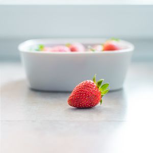 Preview wallpaper strawberry, berry, blur, food