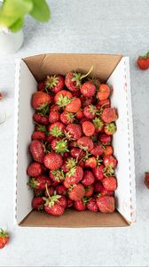 Preview wallpaper strawberry, berry, fruit, box