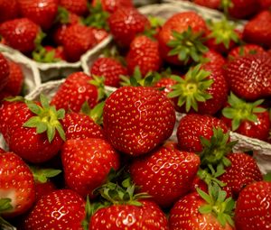 Preview wallpaper strawberry, berry, fruit, red, basket