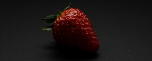 Preview wallpaper strawberry, berry, fruit, shadow, red