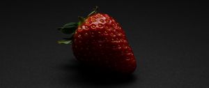 Preview wallpaper strawberry, berry, fruit, shadow, red