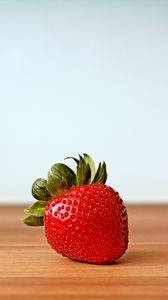 Preview wallpaper strawberry, berry, macro, minimalism
