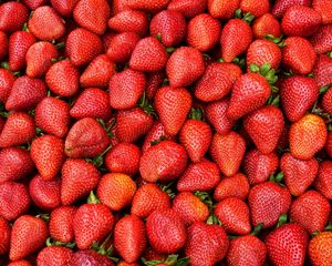 Preview wallpaper strawberry, berry, ripe, red, harvest