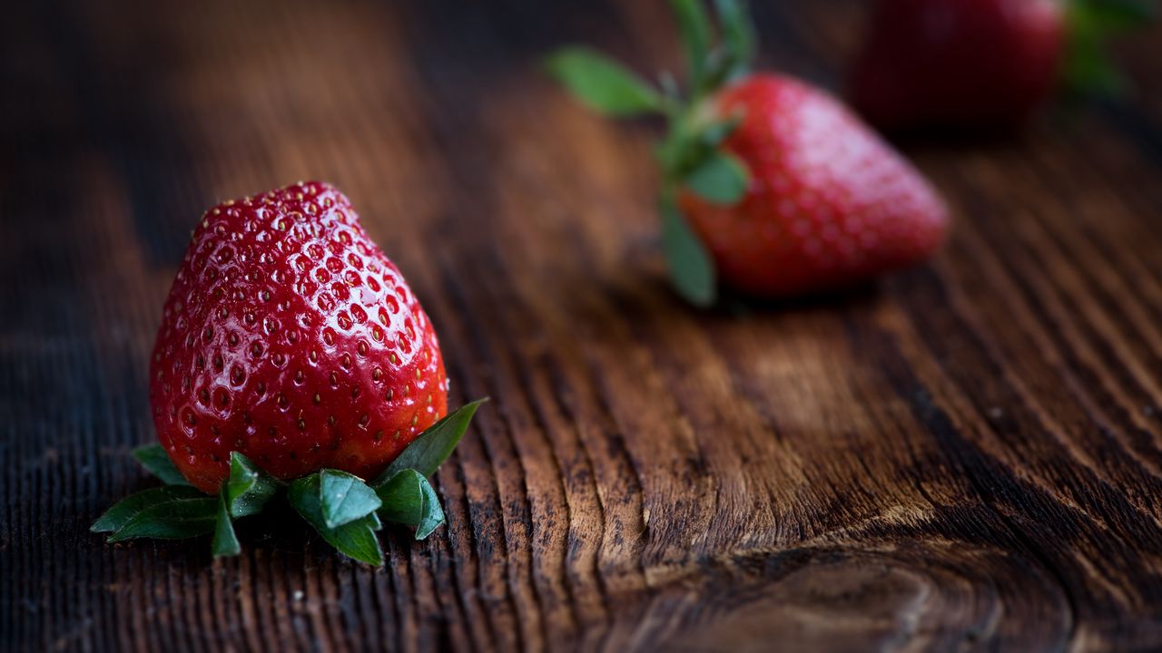 Wallpaper strawberry, berry, ripe, close-up