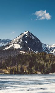 Preview wallpaper strba tarn, slovakia, mountains, lake