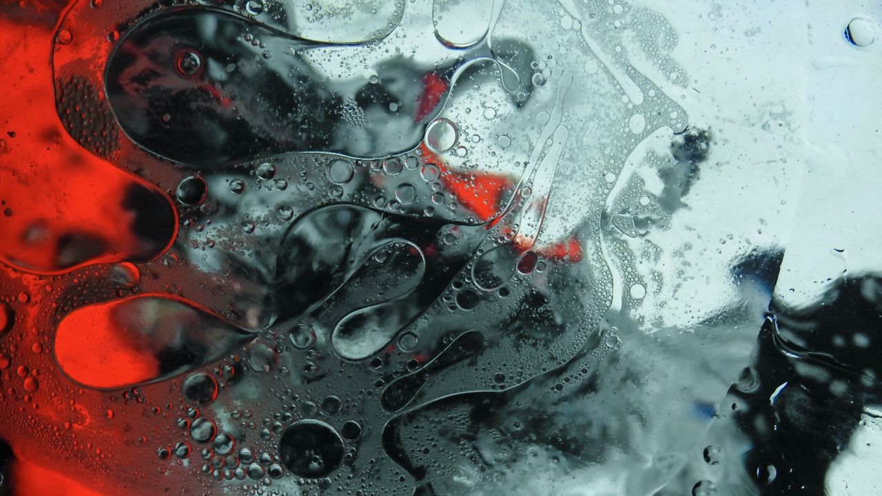 Wallpaper streaks, fluid, bubbles