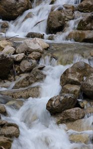 Preview wallpaper stream, cascade, stones, landscape