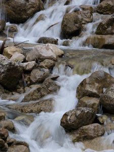 Preview wallpaper stream, cascade, stones, landscape