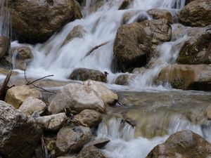 Preview wallpaper stream, cascade, stones, landscape