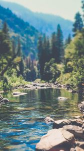 Preview wallpaper stream, mountain stream, mountains, landscape