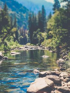 Preview wallpaper stream, mountain stream, mountains, landscape