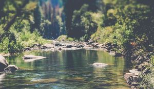 Preview wallpaper stream, mountain stream, mountains, landscape