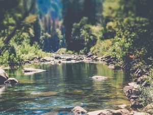 Preview wallpaper stream, mountain stream, mountains, landscape