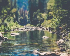 Preview wallpaper stream, mountain stream, mountains, landscape