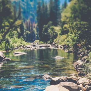 Preview wallpaper stream, mountain stream, mountains, landscape