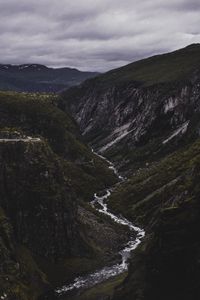 Preview wallpaper stream, mountains, dark