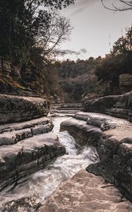 Preview wallpaper stream, river, landscape, course, rocks, nature