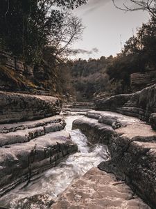 Preview wallpaper stream, river, landscape, course, rocks, nature