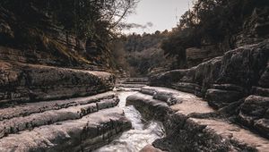 Preview wallpaper stream, river, landscape, course, rocks, nature