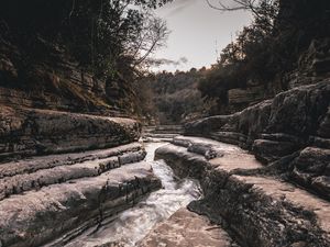 Preview wallpaper stream, river, landscape, course, rocks, nature