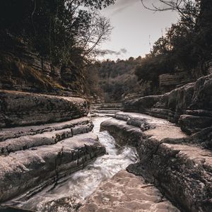 Preview wallpaper stream, river, landscape, course, rocks, nature