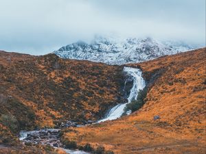 Preview wallpaper stream, river, mountain, hill, landscape