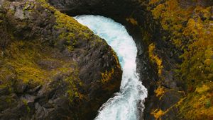 Preview wallpaper stream, rocks, moss, water