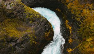 Preview wallpaper stream, rocks, moss, water