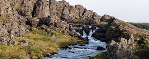 Preview wallpaper stream, rocks, stones, nature