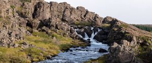 Preview wallpaper stream, rocks, stones, nature