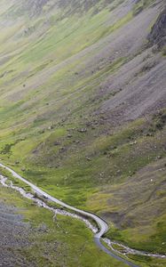 Preview wallpaper stream, slope, hills, landscape