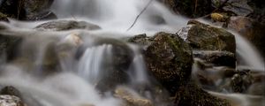 Preview wallpaper stream, stones, cascade, long exposure