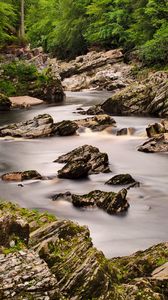 Preview wallpaper stream, stones, rocks, nature