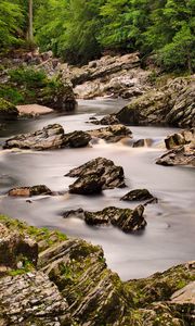 Preview wallpaper stream, stones, rocks, nature