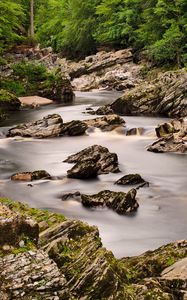 Preview wallpaper stream, stones, rocks, nature