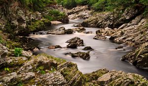 Preview wallpaper stream, stones, rocks, nature